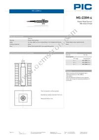MS-228M-6-6-0500 Datasheet Page 2