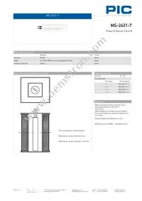 MS-2431-7-4-0300 Datasheet Page 2