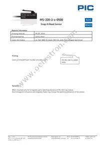MS-320-3-1-0500 Datasheet Page 2