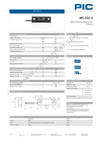 MS-332-5-4-0500 Datasheet Cover