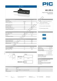 MS-390-5-4-0500 Datasheet Cover