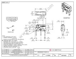 MS0850501F025C1A Datasheet Cover