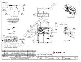 MS0850501F025V1A Datasheet Cover