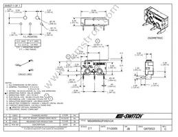 MS0850502F050V2A Datasheet Cover