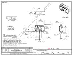 MS0850504F020S1C Datasheet Cover