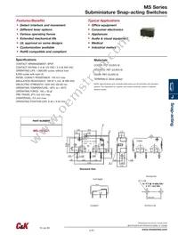 MS118405C Datasheet Cover