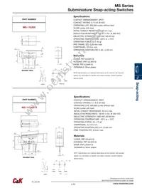 MS118405C Datasheet Page 3