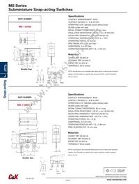 MS118405C Datasheet Page 4