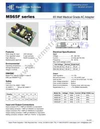 MS6512F Datasheet Cover