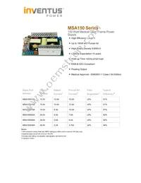MSA150012A Datasheet Cover
