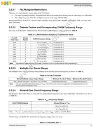 MSC7113VM1000 Datasheet Page 21