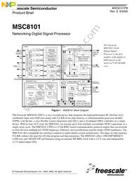 MSC8101M1500F Datasheet Cover