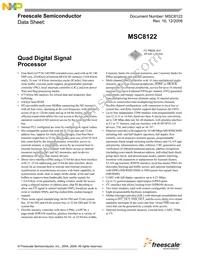 MSC8122TVT6400 Datasheet Cover