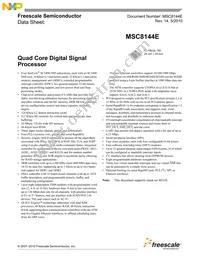 MSC8144EVT800B Datasheet Cover