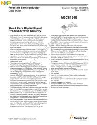 MSC8154ETAG1000B Datasheet Cover