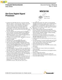 MSC8156VT1000B Datasheet Cover