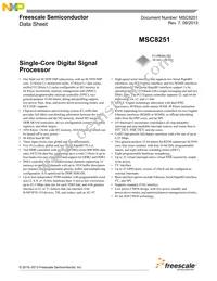 MSC8251TAG1000B Datasheet Cover