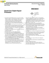 MSC8254TAG1000B Datasheet Cover