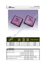 MSD15-4815 Datasheet Cover