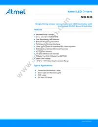 MSL2010-IN Datasheet Cover