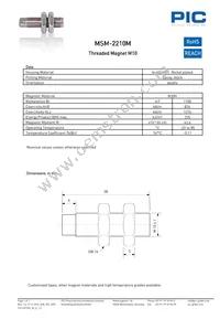 MSM-2210M Datasheet Cover