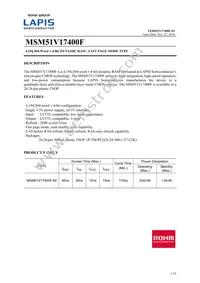 MSM51V17400F-60TDKX Datasheet Cover