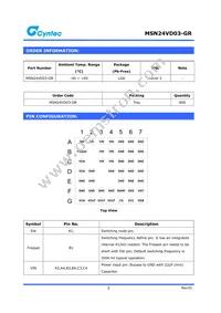 MSN24VD03-GR Datasheet Page 2