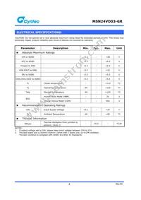 MSN24VD03-GR Datasheet Page 4