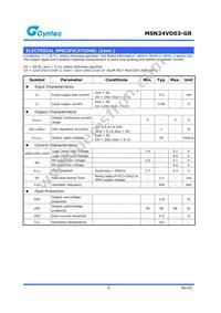 MSN24VD03-GR Datasheet Page 5