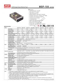 MSP-100-48 Datasheet Cover