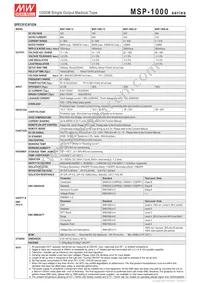 MSP-1000-15 Datasheet Page 2