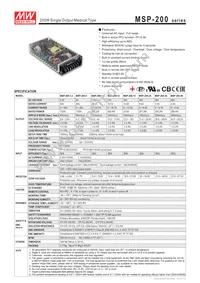 MSP-200-48 Datasheet Cover