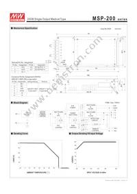 MSP-200-48 Datasheet Page 2