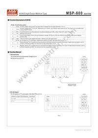 MSP-600-7.5 Datasheet Page 3