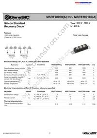 MSRT20080(A) Datasheet Cover