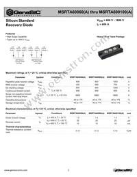 MSRTA60080(A) Datasheet Cover