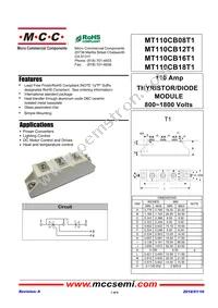 MT110CB16T1-BP Datasheet Cover