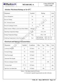 MT1403-RG-A Datasheet Page 3