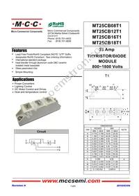 MT25CB16T1-BP Datasheet Cover