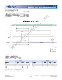 MT28F400B5WP-8 TET TR Datasheet Page 22