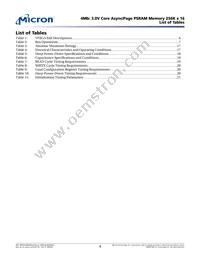 MT45V256KW16PEGA-70 WT TR Datasheet Page 4