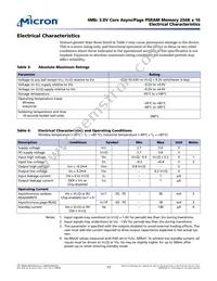 MT45V256KW16PEGA-70 WT TR Datasheet Page 17