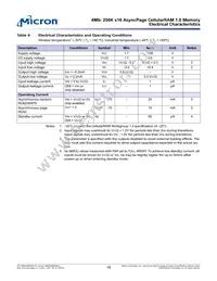 MT45W256KW16PEGA-70 WT TR Datasheet Page 18