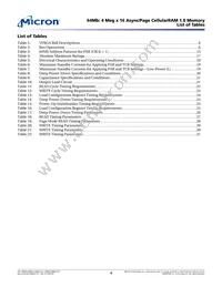 MT45W4MW16PFA-85 WT TR Datasheet Page 4