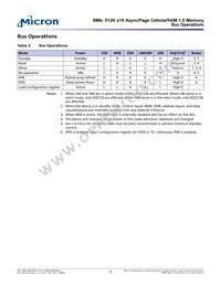 MT45W512KW16PEGA-70 WT TR Datasheet Page 7