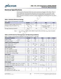 MT46H256M32L4SA-48 WT:C Datasheet Page 23