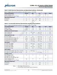 MT46H32M16LFBF-6 AT:B TR Datasheet Page 19