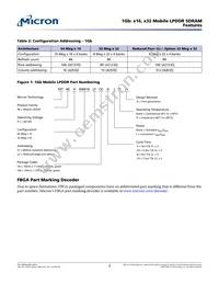 MT46H64M16LFCK-6:A TR Datasheet Page 2