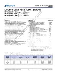 MT46V64M8P-5B L IT:F Datasheet Cover