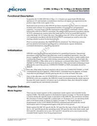 MT48H32M16LFCJ-75:A TR Datasheet Page 12